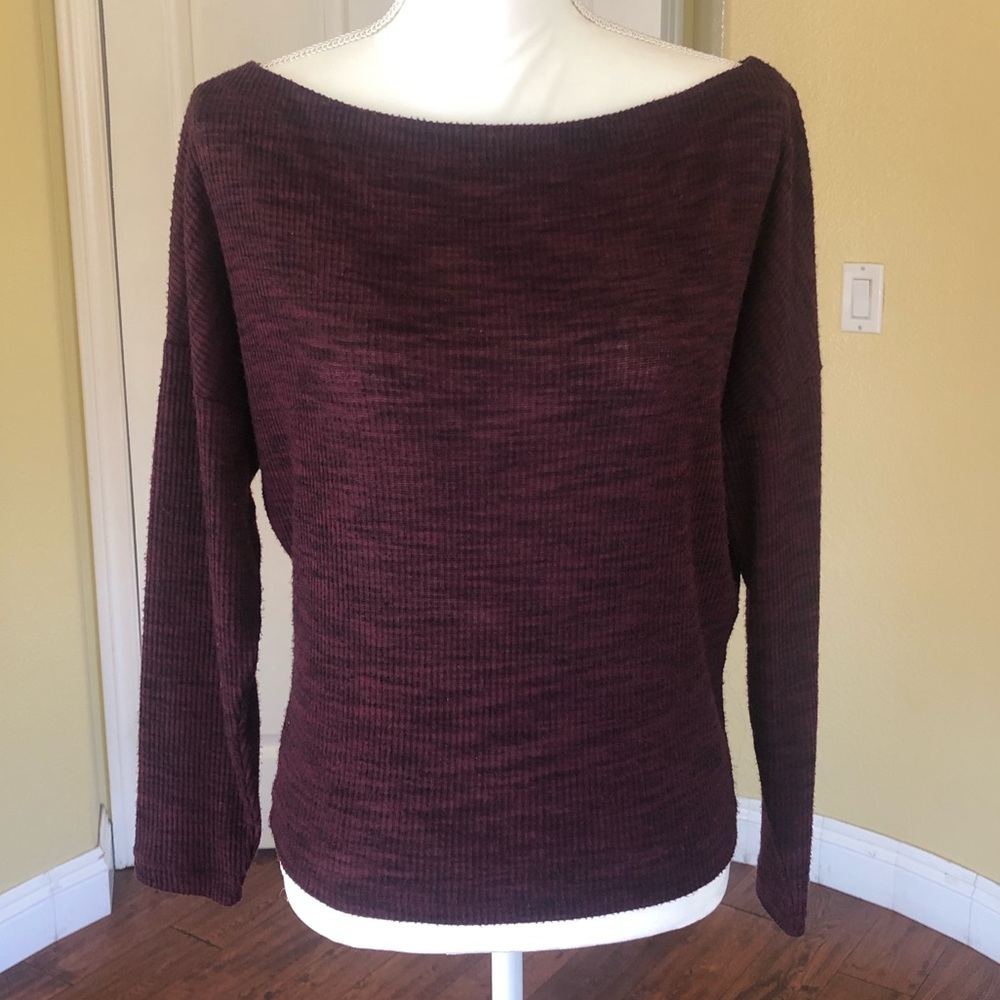 Express boat neck sweater
